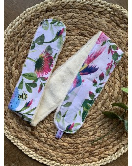 Bandeau de soin "Fleurs roses"