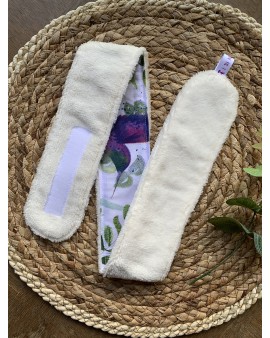 Bandeau de soin "Fleurs roses"