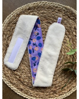 Bandeau de soin "Fleurs bleues"