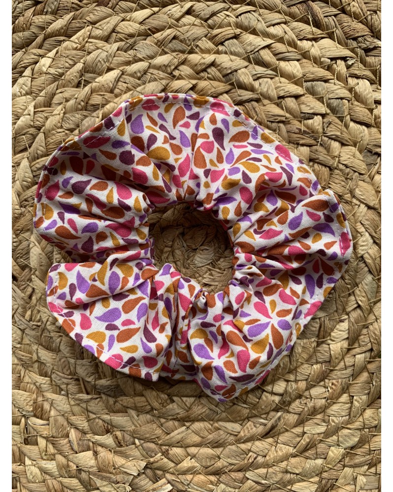 Chouchou "Gouttes roses"