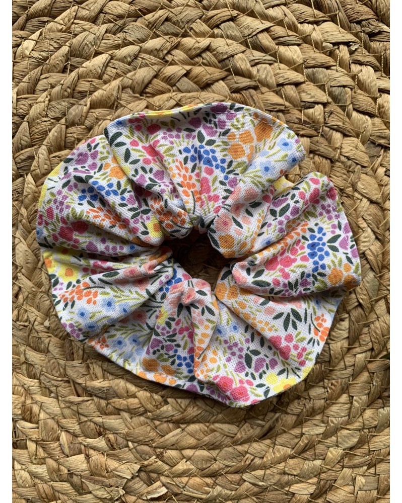 Chouchou "Petites fleurs multicolores"