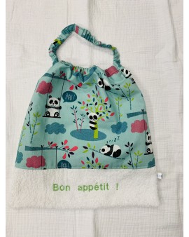 A PERSONNALISER : Serviette bavoir élastique (dès 18 mois)