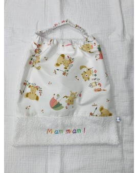 A PERSONNALISER : Serviette bavoir élastique (dès 18 mois)