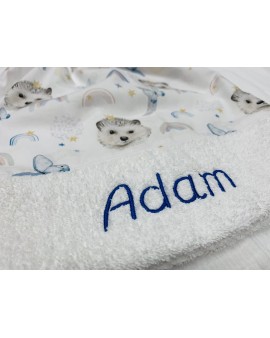 A PERSONNALISER : Serviette bavoir élastique (dès 18 mois)