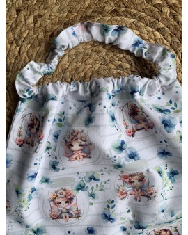 Serviette bavoir élastique "Fées"