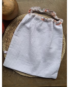 Serviette bavoir élastique "Animaux heureux"