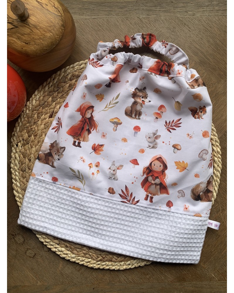 Serviette bavoir élastique "Chaperon"
