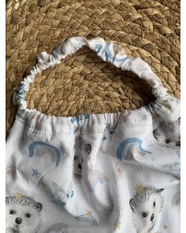 Serviette bavoir élastique "Loutre"