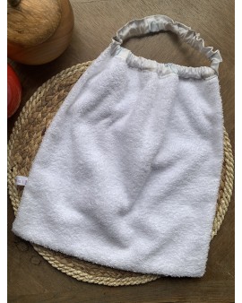 Serviette bavoir élastique "Loutre"