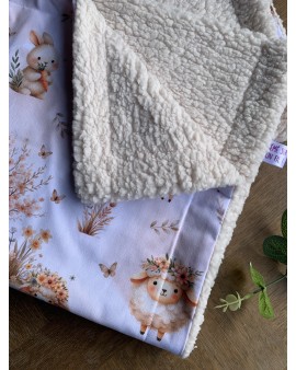 Douillette - Petit Plaid "Mouton et Lapin"