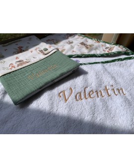 Cape de bain bébé Escargot