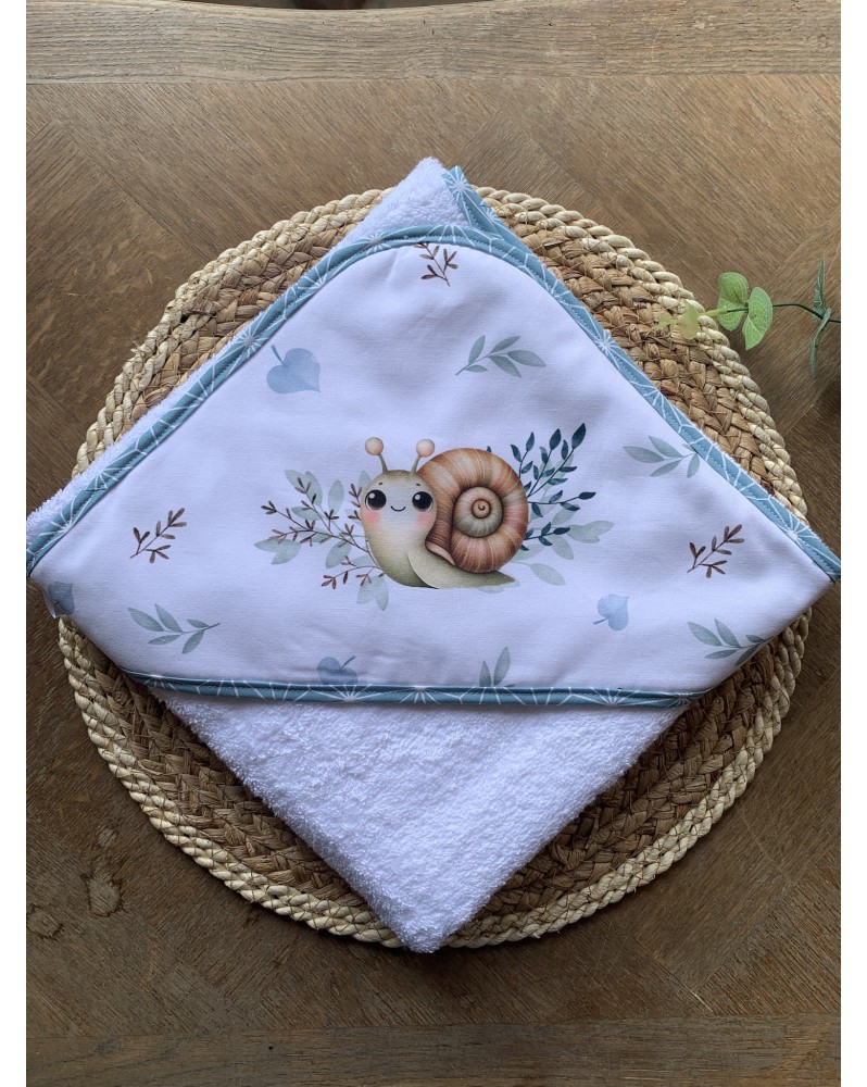 Cape de bain bébé Escargot
