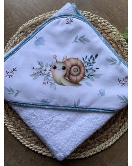Cape de bain bébé Escargot