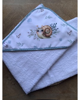Cape de bain bébé Escargot