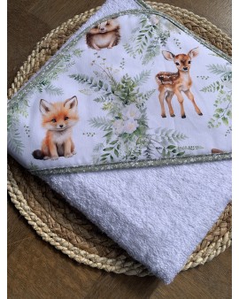 Cape de bain bébé Merveilles de la forêt