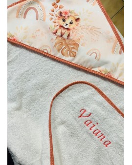 Cape de bain bébé Forêt poétique