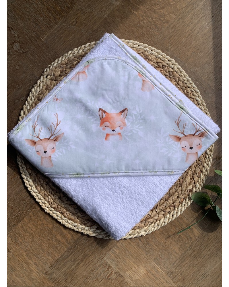 Cape de bain bébé Forêt poétique