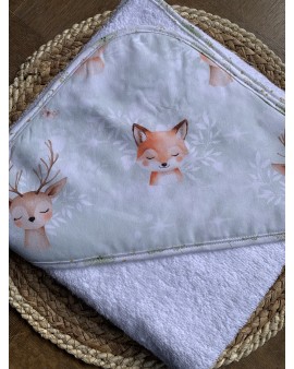 Cape de bain bébé Forêt poétique
