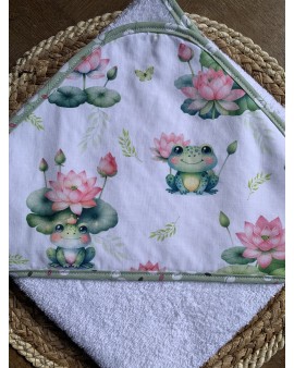Cape de bain bébé Grenouille