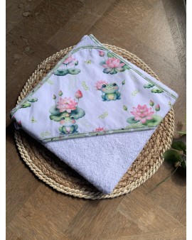 Cape de bain bébé Grenouille