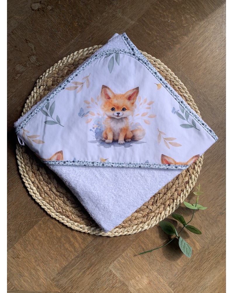 Cape de bain bébé Renardeau