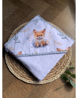 Cape de bain bébé Renardeau