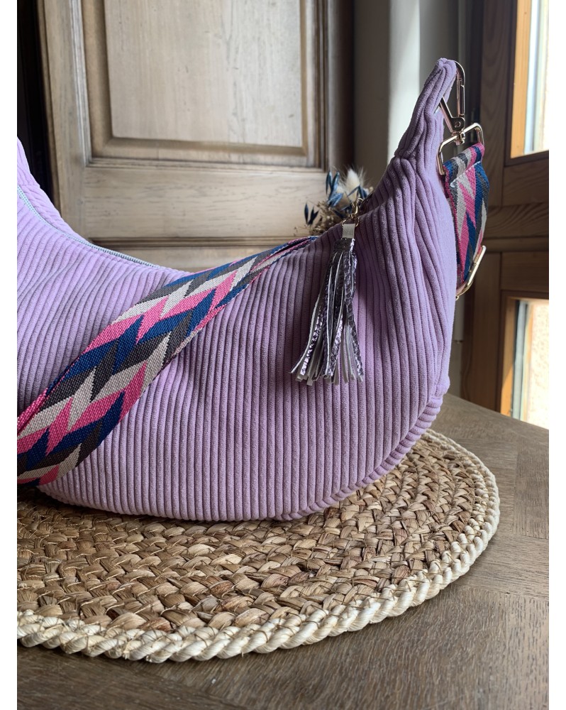 Sac Demi Lune "June" Parme