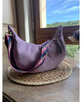 Sac Demi Lune "June" Parme