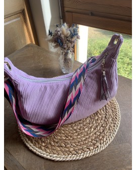 Sac Demi Lune "June" Parme