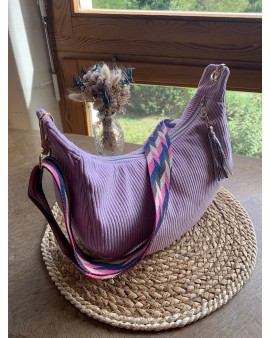 Sac Demi Lune "June" Parme