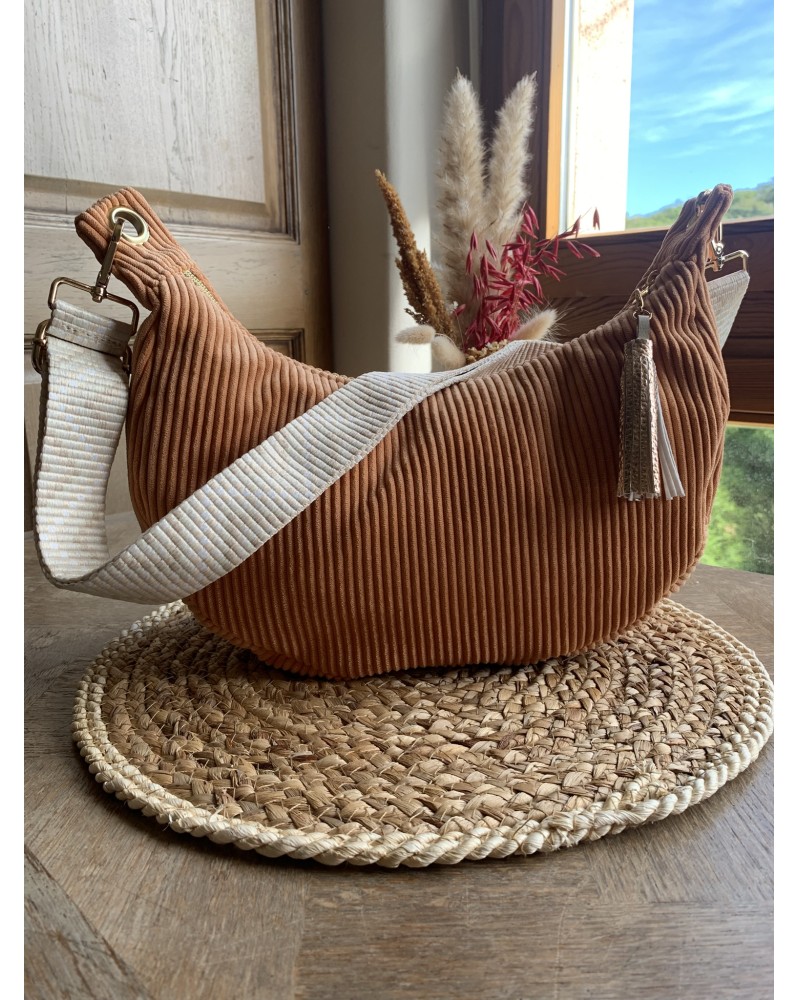 Sac Demi Lune "June" Abricot