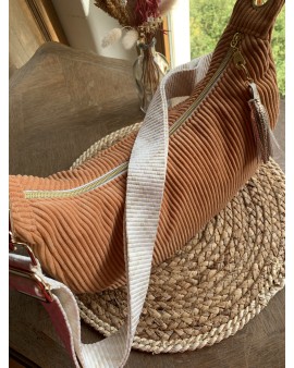 Sac Demi Lune "June" Abricot