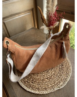 Sac Demi Lune "June" Abricot