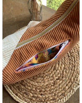 Sac Demi Lune "June" Abricot