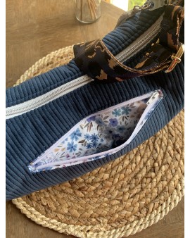 Sac Demi Lune "June" Bleu Marine