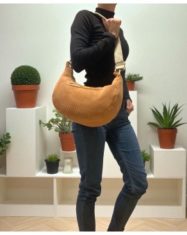 Sac Demi Lune "June" Abricot