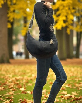 Sac Demi Lune "June" Noir