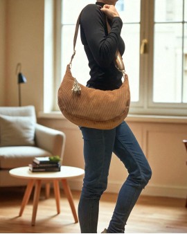Sac Demi Lune "June" Rouille