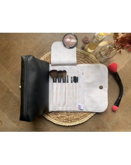 Trousse à maquillage Jade "Flowers Jaune"