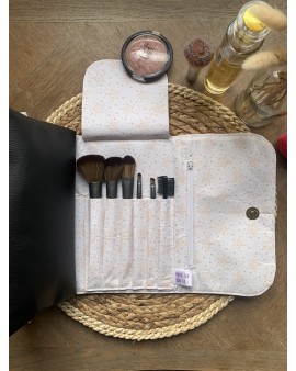 Trousse à maquillage Jade "Flowers Jaune"