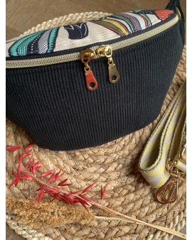 Sac Banane Zoé "Velours Noir"