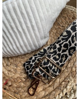 Sac Banane Zoé "Velours Minky Ecru"