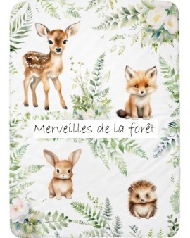 Couverture de Lit Enfant "Merveilles de la forêt"