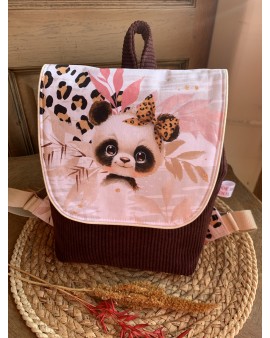 Sac à dos Basile "Panda Léopard"
