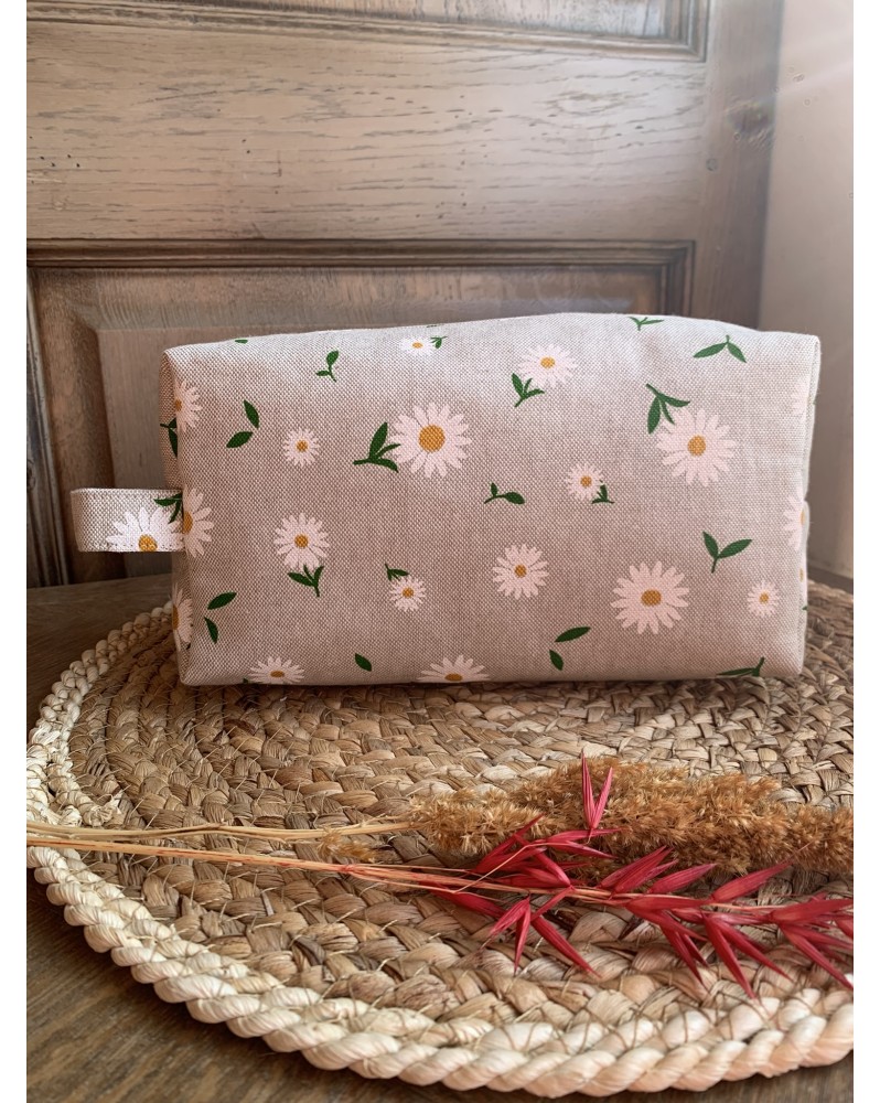 Trousse de toilette Victoria "Marguerites"