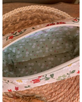 Trousse de toilette Victoria "Fleurs des champs"