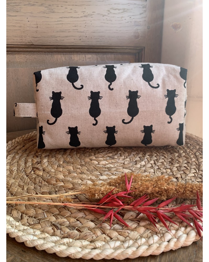 Trousse de toilette Victoria "Chat Noir"