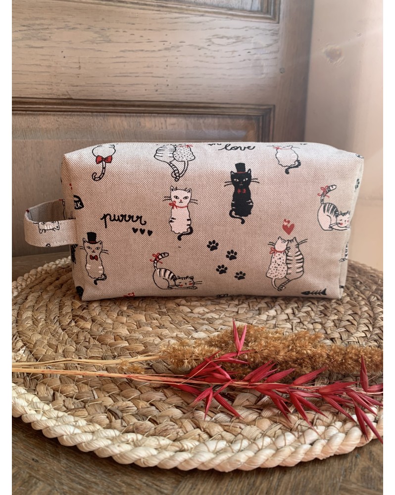 Trousse de toilette Victoria "Chats"
