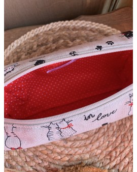 Trousse de toilette Victoria "Chats"