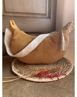 Sac Demi Lune "June" Ocre